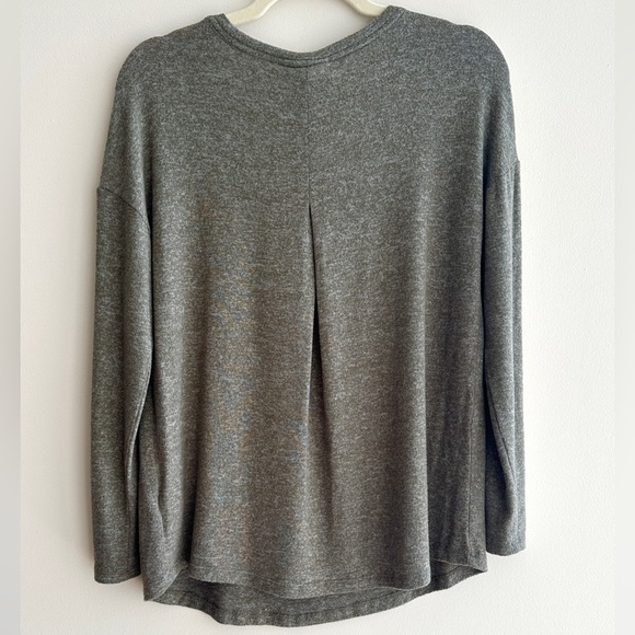 a new day Cozy V-Neck Sweater, Moss Green, Size Medium - Picture 12 of 16